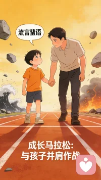 人生成长是一场漫长的马拉松，家长选择和孩子成为战友，意味着：无论要面对多大的困难，多少的流言蜚语，家长和孩子总是会结成统一战线，陪伴着，相信着。这对孩子而言，是成长过程中不可或缺的力量。配图