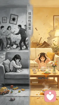 心理学有个词叫“强迫性重复”——人会不自觉地去重复小时候的痛苦经历。

一个在争吵打闹中长大的孩子，“鸡飞狗跳”才是她熟悉的日子。突然给她一段平静温暖的生活，她反而坐不住，甚至亲手搞砸，再回到那个乱糟糟的老样子里。

在烂泥里待久了，反而不习惯岸上的干净。

看不见家族的惯性，就永远跳不出那个圈。

你不是不想好，是不敢好——因为“好”对你来说，太陌生了。
