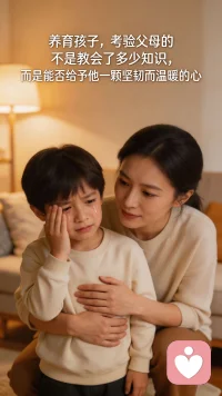 养育孩子，考验父母的不是教会了多少知识，而是能否给予他一颗坚韧而温暖的心。