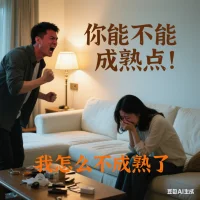 爭(zhēng)吵是磨合的音符，沉默才是婚姻的冰山。 
多些傾聽(tīng)，少些指責(zé)，家才溫暖。生成圖片配圖