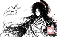 孩子似乎暂时找到了努力和兴趣的方向。每天忙于出作品做流量，约稿赚点小零花，乐在其中，生活也变得充实有奔头。
       第一张是客户提供约稿图，简易火柴人草图，线条简单到潦草，比较匮乏。
       第二张是通过设计，构图，沟通，细化完稿的水墨古风人物。
       定价55R，收到5R小额打赏。
       专业角度作品没有精彩之处，作者本人也不满意很多笔触构图并不完美。
       对面的客户喜欢成品，或许付费不是作品本身，而是匹配当下的心境，审美，和共鸣。
      适合的才是最好的！