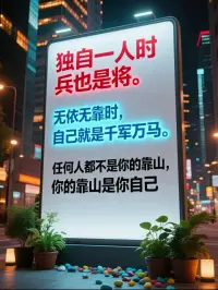 你的信仰只能依附你自己配圖
