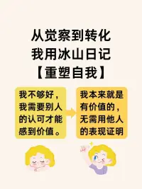 不只是覺察，轉化內在冰山重塑自我配圖