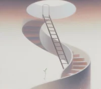 成长不是直线上升的阶梯，
而是螺旋式上升
——允许自己绕弯路、打转、甚至短暂下坠，
这才是真实的蜕变轨迹。
