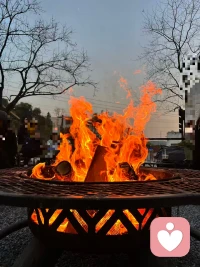 火🔥带给我们温暖，靠的太近容易受伤💔