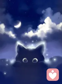 睡眠恰似一只貓，只有當你不把它放在心上時，它才會主動來到你的身邊。晚安。配圖