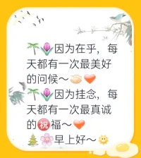 早安💐💐🍁🍁今天一整天不在线，如需连线咨询请与我留言，预约时间，其他勿扰。下午3点半后，会看。😀😀