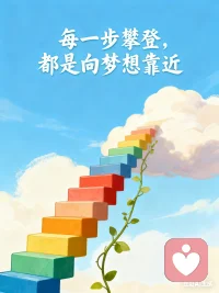 累了就歇會兒，但別停下往前走的腳步。配圖