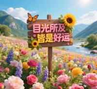 美好的風景治愈人心配圖