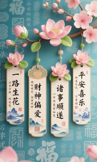 祝福看到者一路生花配圖