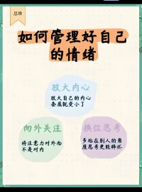 如何管理好自己的情緒配圖