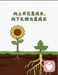 不必急于求成，花开耀眼是成长，默默扎根沉淀亦是力量。耐得住沉寂，悄悄积蓄力量，终会在属于自己的时节从容绽放。 ​​​