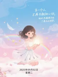 當一個人不再為朝陽心動，
他的靈魂便開始了漫長的凋零。

一個人從什么時候開始死亡的？
答案是對生活對一切失去熱情的時候

所以你準備好如何跟這個世界道早安了嗎？

2025年09月02日，星期二

你好，早安