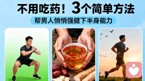 不用吃药!3个简单方法,帮男人悄悄强健下半身能力