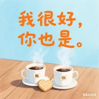 我很好，你也是。