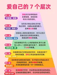 愛自己的七個層次??配圖