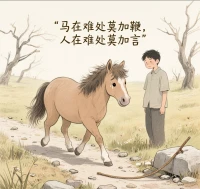 马在难处莫加鞭，人在难处莫加言。