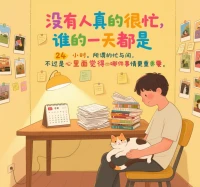 没有人真的很忙，谁的一天都是 24 小时。所谓的忙与闲，不过是心里面觉得哪件事情更重要罢了。