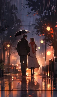 雨中的浪漫配圖