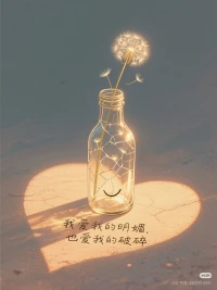 我愛我的明媚，
也愛我的破碎配圖