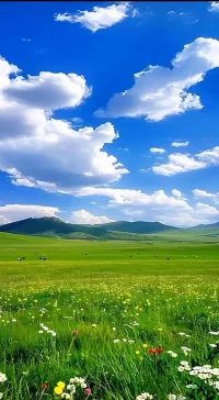 有空了多出门走走，蓝天是你的，白云是你的，好心情也是你的。