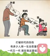 以前总以为妈妈的暴躁是她的错
后来才懂
她也只是个没被好好爱过的小孩
心理学里说：
未被疗愈的创伤会代代相传
“但我，不想再做那个传递痛苦的人了”
 那些没被好好接住的情绪
那些受过的委屈和伤害
就在我这里—到此为止
我没被爱过的地方
我会好好爱自己
也好好爱我的孩子

​配图