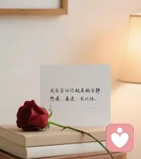 “幸福是养自己的心，不是养别人的眼。”配图