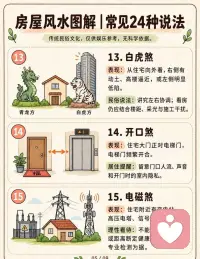 房屋风水图解，常见24种说法。