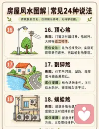 房屋风水图解，常见24种说法。