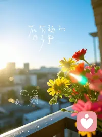 天空不會永遠陰暗，當烏云退盡的時候，藍天上燦爛的陽光就會照亮大地，青草照樣會鮮綠無比，花朵仍然會蓬勃開放。配圖