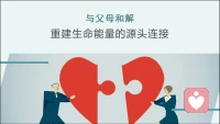 人類在這個(gè)世界的關(guān)系就兩類，一類是和我們自己的關(guān)系，一類是與我們父母的關(guān)系。因此，基本上我們和其他人的關(guān)系都是和父母關(guān)系的投射，因此和父母合解是療愈內(nèi)心傷痛的最根本的方法。一行嬋師說：當(dāng)你和自己的父母生氣的時(shí)候，你是在和自己生氣，就像是種出來的玉米對(duì)最原初的玉米粒生氣一樣。

與父母合解的療愈語言：“很抱歉一直以來我總是離你那么遠(yuǎn)，每當(dāng)你想靠近我的時(shí)候，我總是將你推開，我很難開口和告訴你我有多么想念你，媽媽/爸爸，你是一個(gè)真正的好媽媽/爸爸，在你身上我學(xué)到了很多東西，我很抱歉之前我是那么難以相處，我一直都在妄加評(píng)判 這讓我一直無法真正地靠近你，請(qǐng)?jiān)俳o我一次機(jī)會(huì)，我真的希望我們能夠變得更親密，很抱歉過去我一直在逃拖，我保證會(huì)讓我們?cè)诠餐臅r(shí)光里更加親近，我保證不會(huì)再讓你證明你對(duì)我的愛，我不會(huì)再去期待你一定要用某種方式來愛我，我會(huì)接納你用你愛我的方式來愛我，而不是一定要用我期待的方式來愛我，哪怕在你的言語里我很難感受到，我也會(huì)努力地去感受你的愛，你已經(jīng)給予我太多了，謝謝你！”