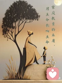 孩子不会成长为你期待的样子，
他只会成长为你的样子！💞✨