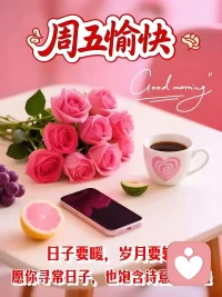 余生，
愿你不慌不忙，
不卑不亢，
守住内心的澄澈与温柔，
慢慢奔赴，
属于自己的那片晴朗远方。配图