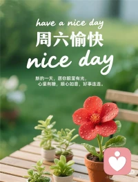 早安??周六愉快～
2?2?/??.????每一個清晨，都是生命的饋贈，照顧好自己，世界才會屬于你。晨光溫柔地落在你手心，好運藏在每個認真生活的瞬間。早安，記得先給自己一個溫暖的擁抱。配圖