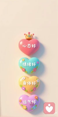 心態(tài)好，情緒好，身體好，運氣好。??配圖