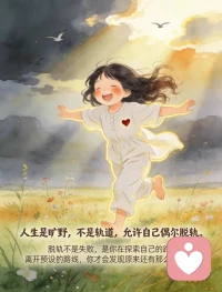 人生没有标准答案
早上还在精心摆盘，
晚上就瘫在沙发吃外卖；
今天热爱社交，明天只想独处。
这不是分裂，这是真实。
矛盾，不是需要修复的裂缝，
而是我们每个人内在的结构。
接纳这些矛盾，
停止用“标准答案”审判自己，
才是与自己和解的开始。
和解，不是变得完美，
而是允许自己同时拥有认真和凑合、精致和懒散、坚强和脆弱。
以下9张卡片，
送给正在学习与自己和解的你。
你见过的我是真的，
你没见过的那部分也是真的。
人生是旷野，不是轨道。
允许自己偶尔脱轨，
允许自己“没用”，
允许自己暂时不好。
我们不用活成标准答案。