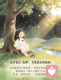 人生没有标准答案
早上还在精心摆盘，
晚上就瘫在沙发吃外卖；
今天热爱社交，明天只想独处。
这不是分裂，这是真实。
矛盾，不是需要修复的裂缝，
而是我们每个人内在的结构。
接纳这些矛盾，
停止用“标准答案”审判自己，
才是与自己和解的开始。
和解，不是变得完美，
而是允许自己同时拥有认真和凑合、精致和懒散、坚强和脆弱。
以下9张卡片，
送给正在学习与自己和解的你。
你见过的我是真的，
你没见过的那部分也是真的。
人生是旷野，不是轨道。
允许自己偶尔脱轨，
允许自己“没用”，
允许自己暂时不好。
我们不用活成标准答案。