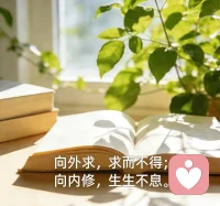 人只有在专注自己的时候才会变得明媚开朗。
精力放在别人身上，
反而会变得拧巴又扭曲。

向外求，求而不得。
向内求，生生不息。