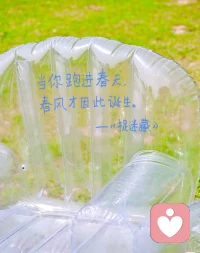 春天不着急结果，我们安心发芽就好。配图