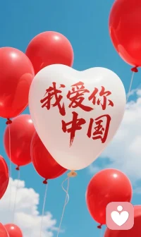 早安，我的祖國。如果信念也有顏色，那一定是中國紅。配圖