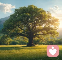 蘋果樹因果實被摘走憤而停止生長，卻錯失成為參天大樹的機會。持續成長的樹木最終讓采摘者無法企及。??
?啟示?：計較短期得失將陷入零和博弈，專注能力提升才能突破資源分配困局配圖