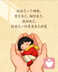 世界的温柔，是晚来的善意，和那个学会爱自己的你。
自洽，自爱，自愈。
与自己温柔相拥🫂