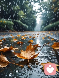 一場秋雨一場寒，你們在的地方下雨了嗎配圖