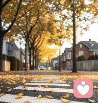 秋的涼爽，落葉歸根配圖