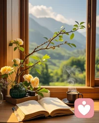 世界很吵，但這里很靜。配圖