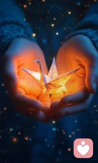 你把心事疊成褶皺的紙，藏在沒人看見的角落——其實不用自己扛。我在這里，不打斷、不評判，只做你情緒的“收納盒”，把那些沒說出口的委屈、迷茫，都輕輕接住。配圖