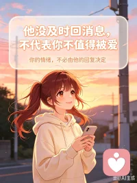 总有人说“恋爱脑”是傻，是拎不清。
 
其实你不是笨，只是太怕“不被爱”。
 
你会把他随口说的一句话当圣旨，会因为他没及时回消息就猜他是不是不爱你了，会在他稍微示好时就把之前受的委屈全忘了。你以为这是爱得深，其实是把自己的价值全押在了他的态度上。
 
根源不是你太痴情，而是你心里有个声音总在说：“只有他爱我，我才值得被喜欢。”
 
试试这个小练习：每天睡前花3分钟，写下一件“今天我没因为他而开心的事”——可能是吃到了好吃的冰淇淋，可能是看到了好看的晚霞。
 
慢慢你会发现，你的快乐，本来就不需要他来批准。配图