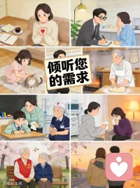 听你，不劝你。       情绪，我兜底。
你的话，我全接。   倾诉，零评判。
不催好，只接住。   心事，随便说。
你的碎念，我收。   我听，你放心。