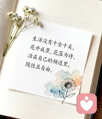 活在自己的频道里，随性且自由。配图