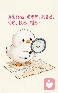 阅己，悦己，越己。配图